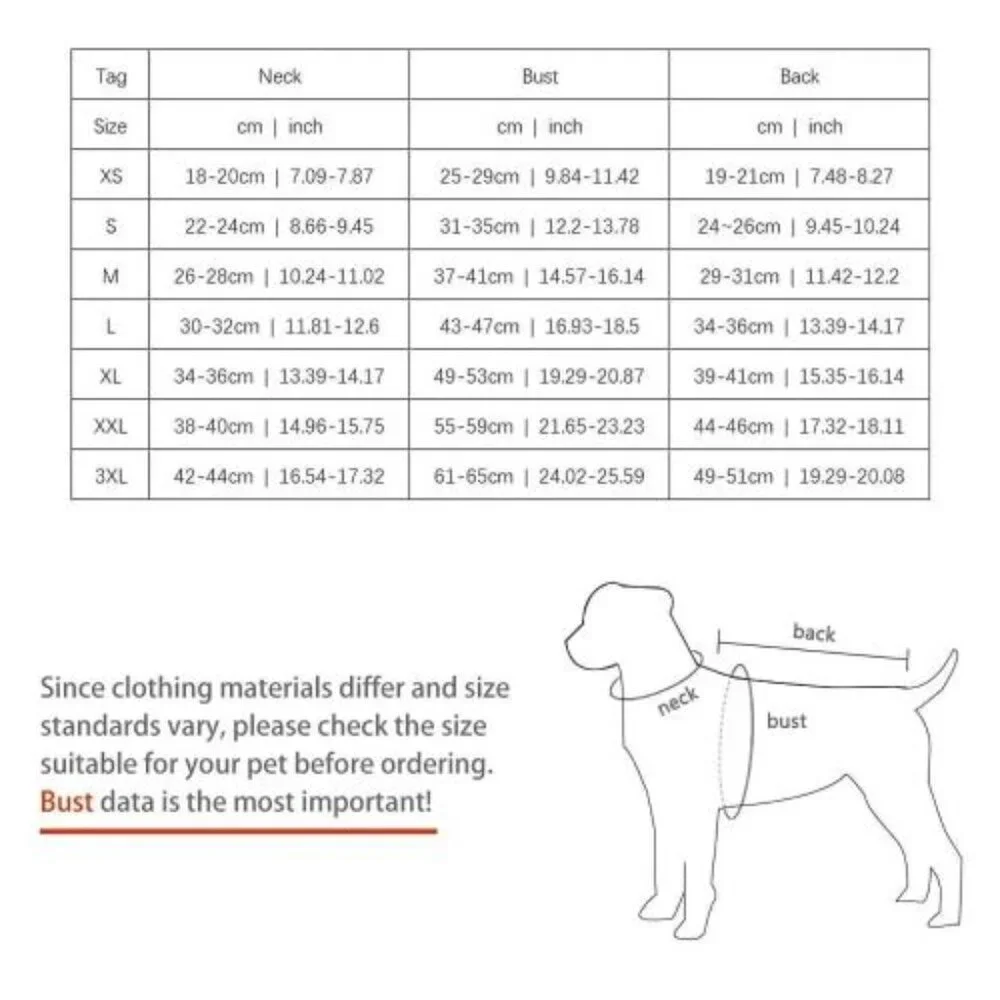 PAWDA Dog Pup Pet Designer Inspired Hoodie 4 Leg Warm Winter/Fall Jacket/Coat L‎